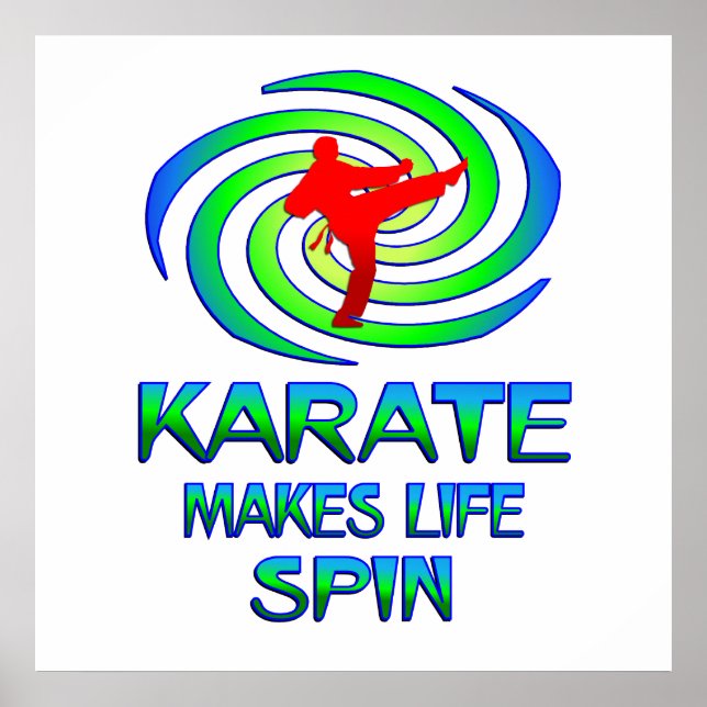 Pôster Karate Spins (Frente)