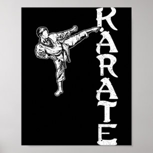 Poster Karate Taekwondo Aikido Ju-Jutsu Kung-Fu Evolução