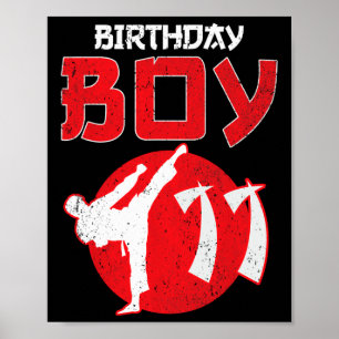 Poster Karate Taekwondo, Arte Marcial De Aniversário De 1