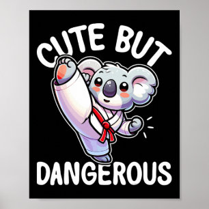 Poster Karate Taekwondo Koala Karate G, Bonito Mas Perigo