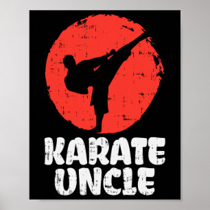Poster Karate Tio Fighter Japonês Artes Marciais Men Bir
