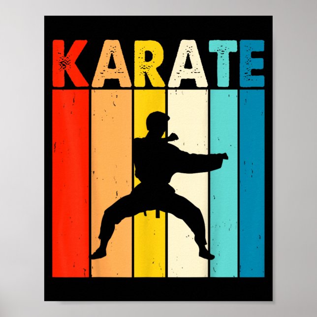 Poster Karate Vintage (Frente)