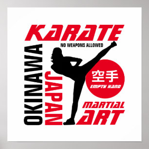 Poster Karate Woman