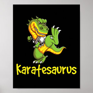Poster Karatesaurus - Karateka Martial Arts Autodefesa