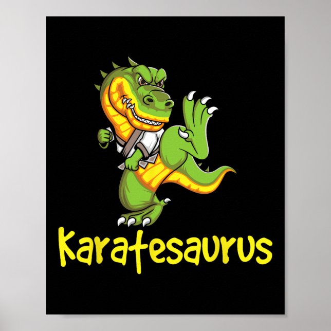 Poster Karatesaurus - Karateka Martial Arts Autodefesa (Frente)
