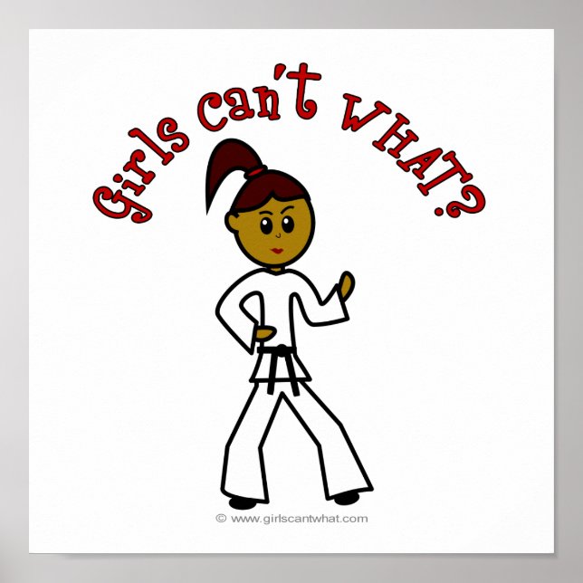 Poster Karato das mulheres negras (Frente)