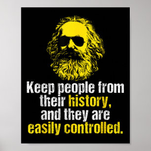 Poster Karl Marx Cita O Funny Partido Socialista Dsa