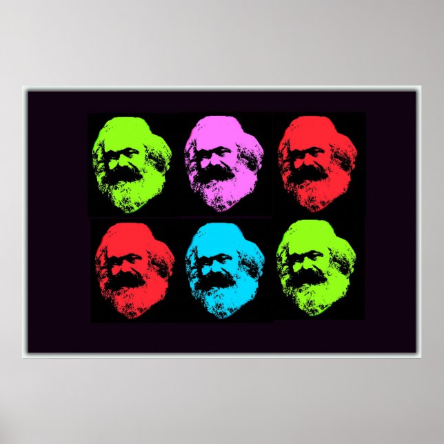 Poster Karl Marx Collage (Frente)