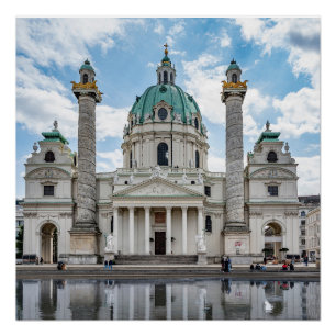 Pôster Karlskirche em Viena, Áustria
