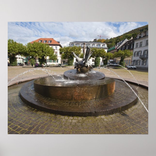 Pôster Karlsplatz (Praça de Karl), Cidade Antiga de Heide (Frente)