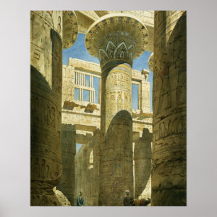 Pôster Karnak, c.1866 (w/c no papel)