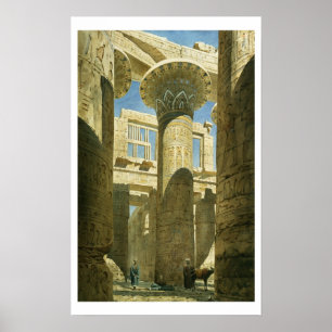 Pôster Karnak, c.1866 (w/c no papel)