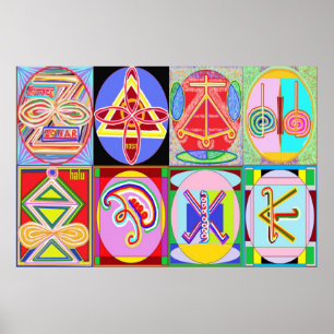 Pôster KARUNA REIKI = Todos os 8 símbolos