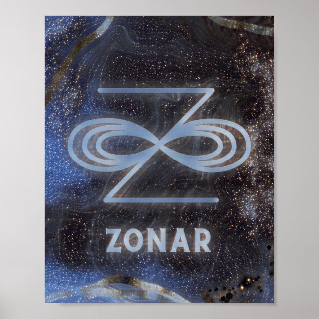 Poster Karuna Reiki Zonar Star Marble Blue (Frente)