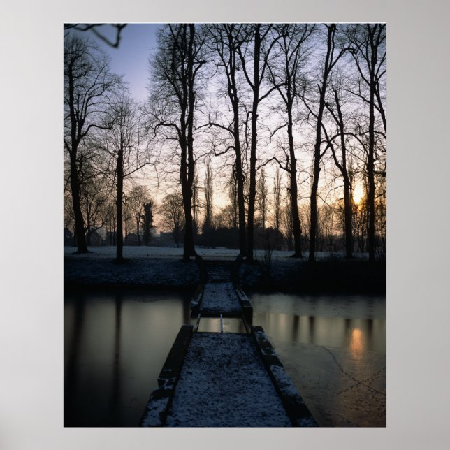 Poster Kasteel Moat Sunset 1 (Frente)