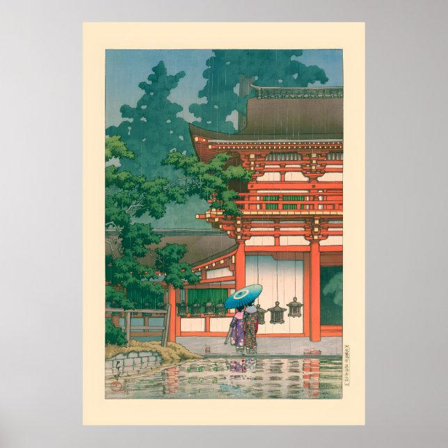 Poster Kasuga Shrine Por Kawase Hasui (Frente)