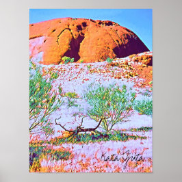 Poster Kata Tjuta The Olgas Central Australia viagem
