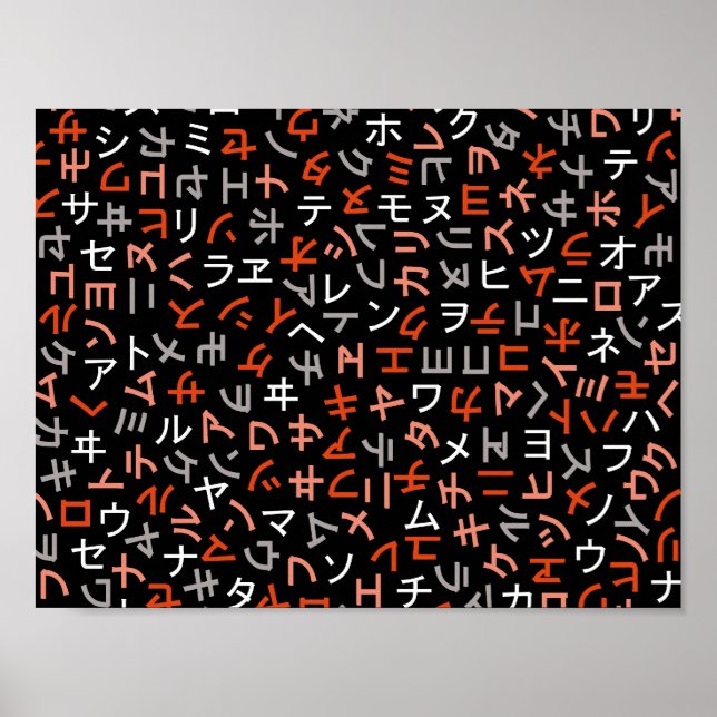 Pôster Katakana (Frente)