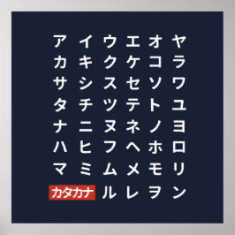 Poster Katakana