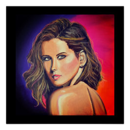 Pôster Kate Beckinsale Retrato em Estilo de Arte Pop