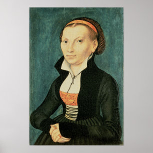 Poster Katharina von Bora, esposa futura de Martin