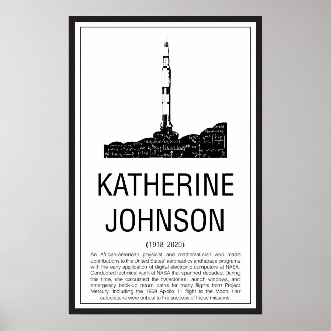 Poster Katherine Johnson (Frente)