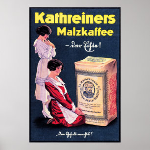Poster KATHREINERS MALZKAFFEE Café alemão Bebida em pó