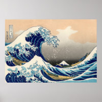 KATSUSHIKA HOKUSAI - A onda de excelentes de Kanag
