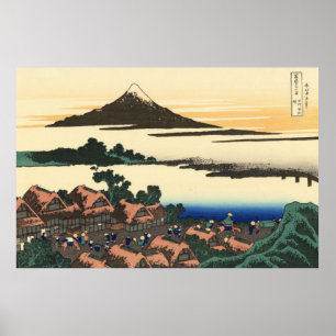 Poster Katsushika Hokusai Dawn in Kai province