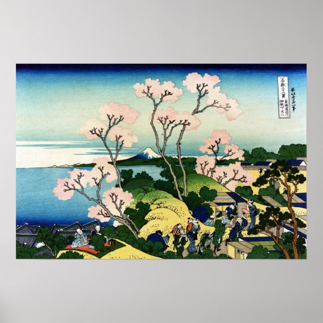 Poster Katsushika Hokusai Goten-yama Hill, Shinagawa em t (Frente)