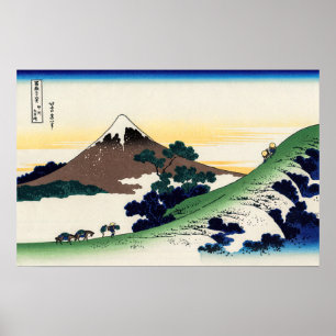 Poster Katsushika Hokusai - passe de inume, província de