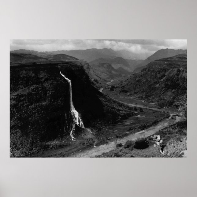 Pôster Kauai, Havaí - Vista do Vale de Hanapepe (Frente)