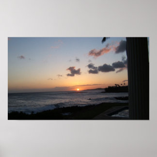 Poster Kauai Sunset
