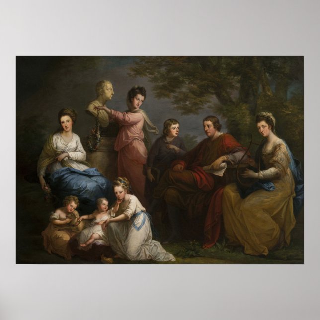 Poster Kauffman - Família De Conde De Gower 1772 (Frente)