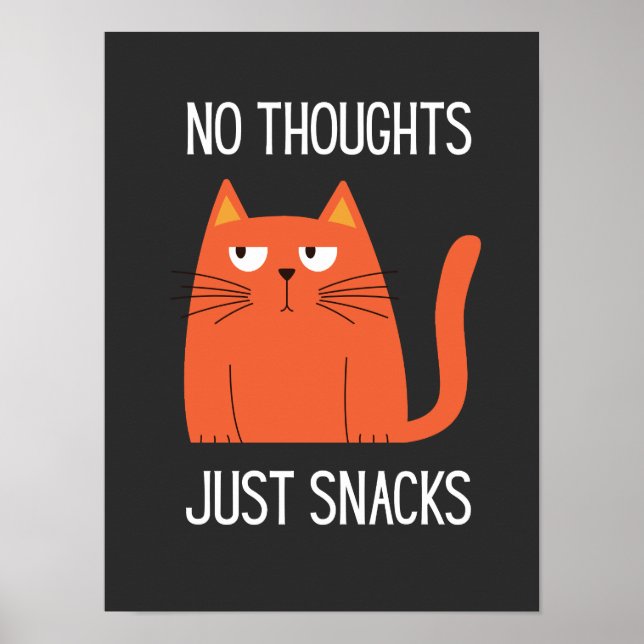 Poster Kawaii Cat Snack Mood Graphic Tee (Frente)