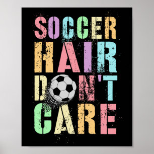 Poster Kawaii Futebol Cabelo Não Liga Pontuação Jogo Cabe