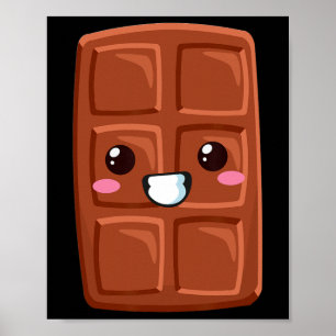 Poster Kawaii Halloween Group Costume Party S'mores Choco