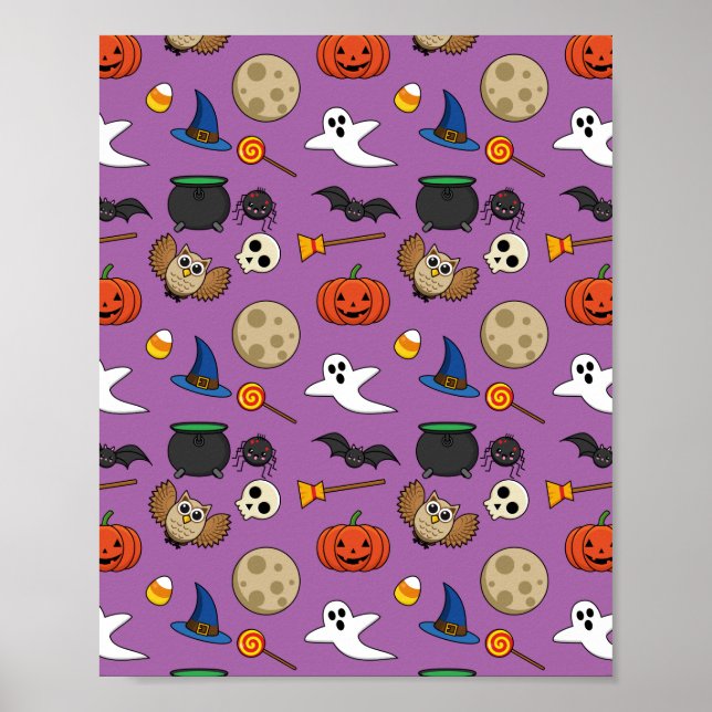 Poster Kawaii Halloween Pack (Frente)