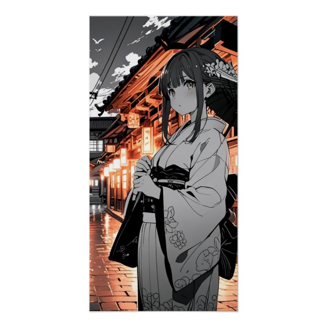 Pôster KAWAII Japanese Girl Poster (Frente)