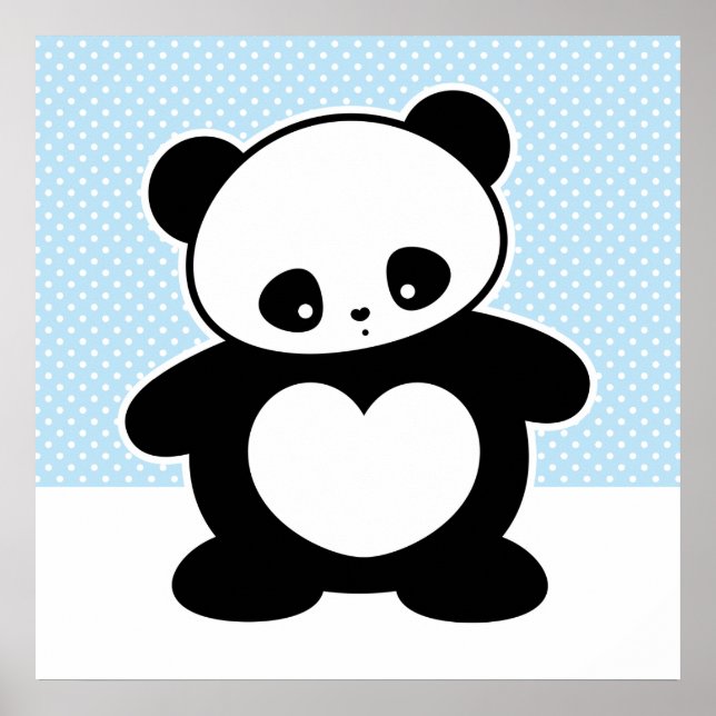 Poster Kawaii panda (Frente)