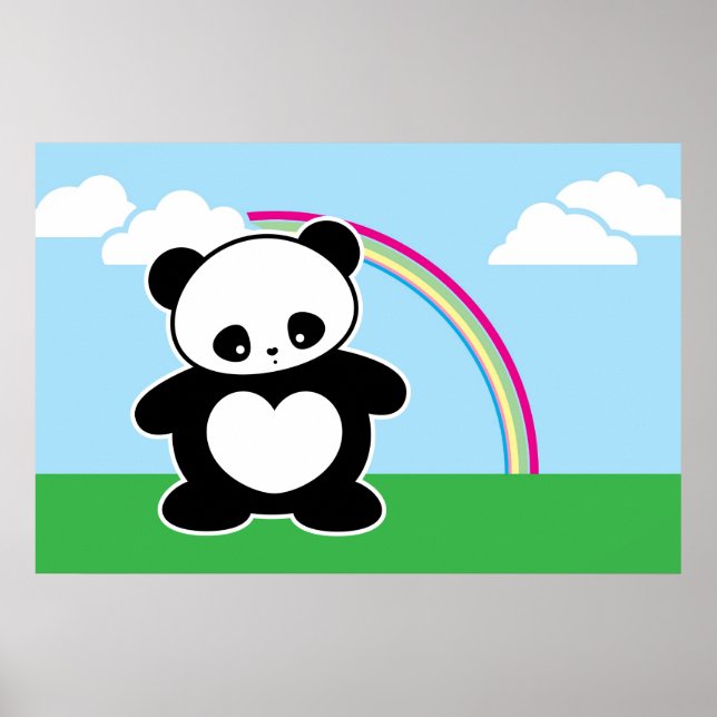 Pôster Kawaii panda (Frente)