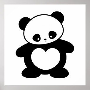 Pôster Kawaii panda