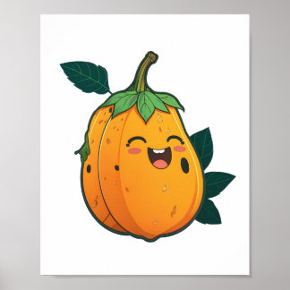 Poster Kawaii Papaya