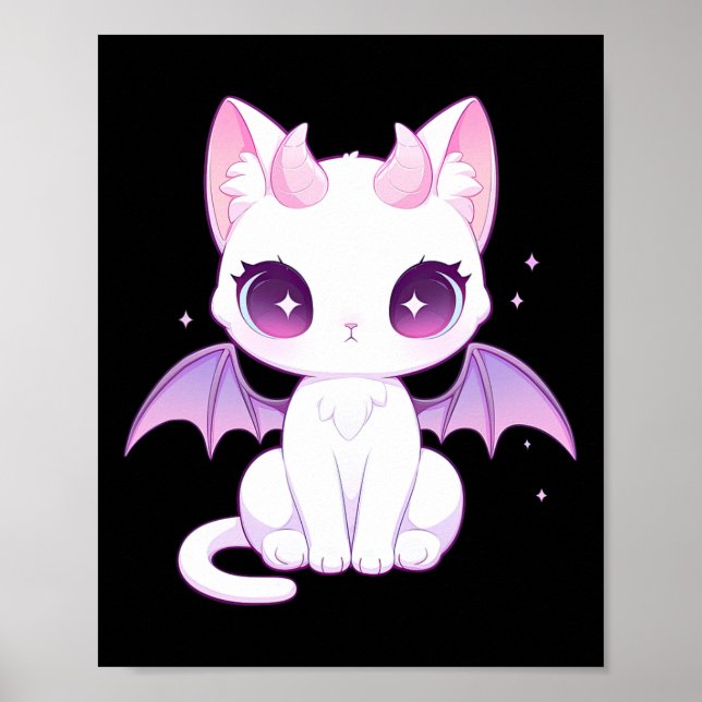 Poster Kawaii Pastel Gótico Cachorro, Maravilha de Demôni (Frente)