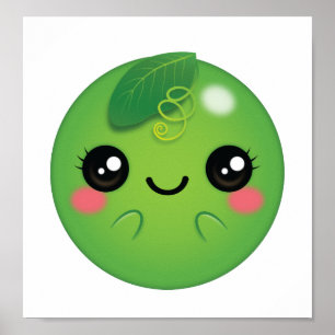 Poster Kawaii Pea