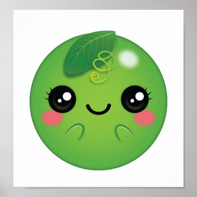 Poster Kawaii Pea (Frente)