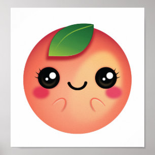 Poster Kawaii Peach