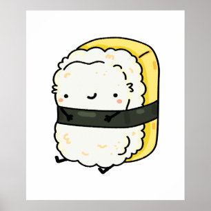 Poster Kawaii Tamago Sushi