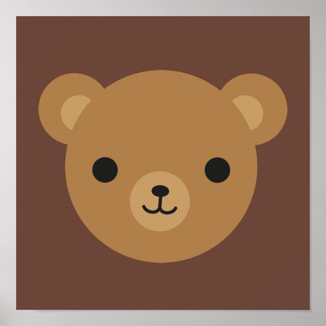 Poster Kawaii Teddy Bear (Frente)