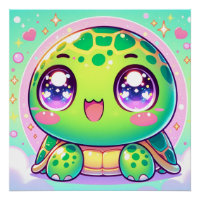 Kawaii Turtle Adorável